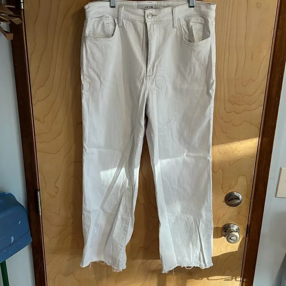 Joes jeans cropped white pants- 32